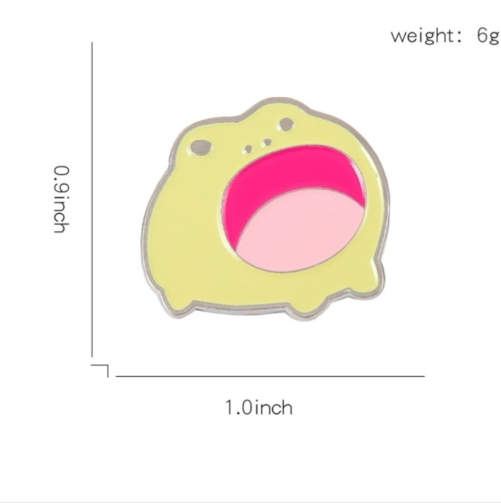 Cute Yellow and Pink Enamel Pin - Picture 5 of 5
